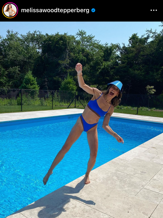 Melissa Wood Films Her Workout Series in our Visor!
